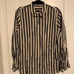 Madewell tunic shirt in Hampden stripe